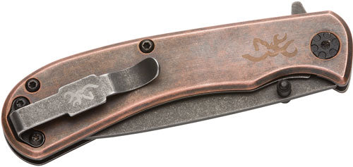 Browning Knife Rivet 3" Copper Folder with Finger Flipper