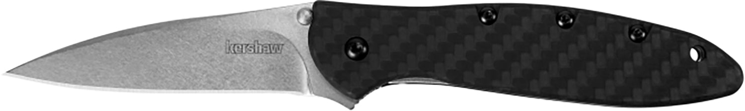 Kershaw Leek 1660CF Folding Knife 3" CPM 154 Drop Point Blade, Carbon Fiber Handle Includes Clip