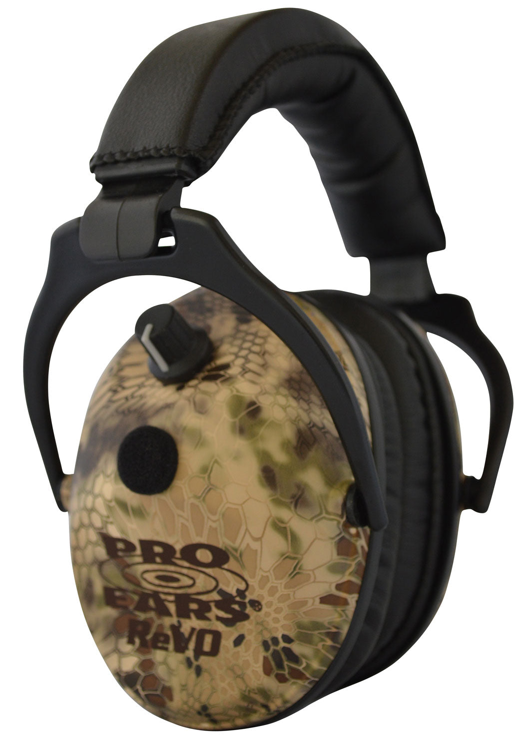Pro Ears ReVO Electronic Muff 25dB Over The Head Kryptek Highlander Black Youth 1 Pair