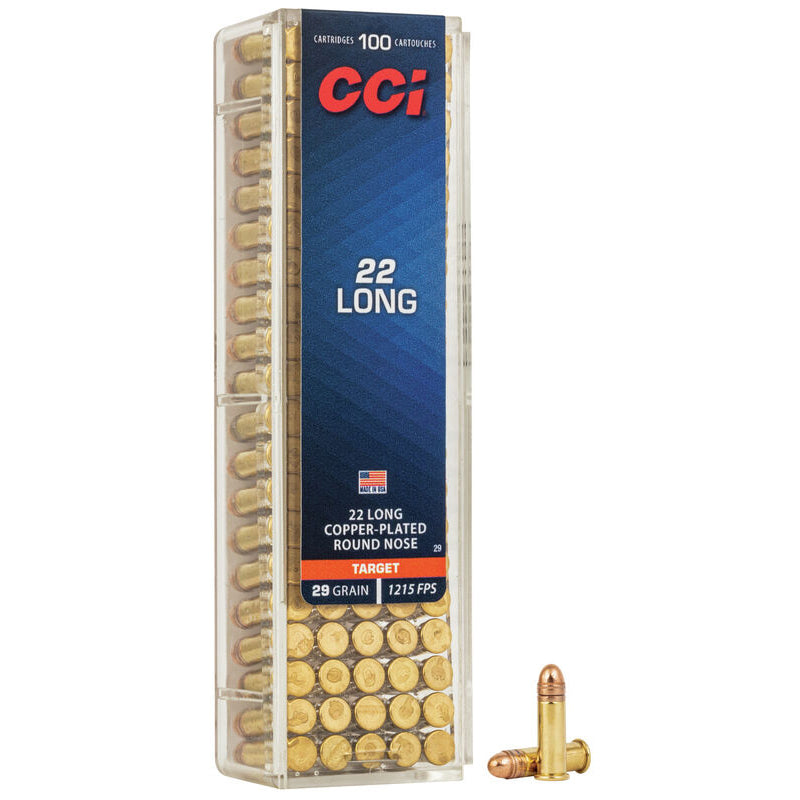 CCI .22 Long HV Copper-Plated Round Nose 29 Grain