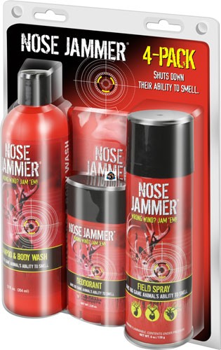 Nose Jammer Necessities Combo Kit Field Spray Shampoo and Wipes