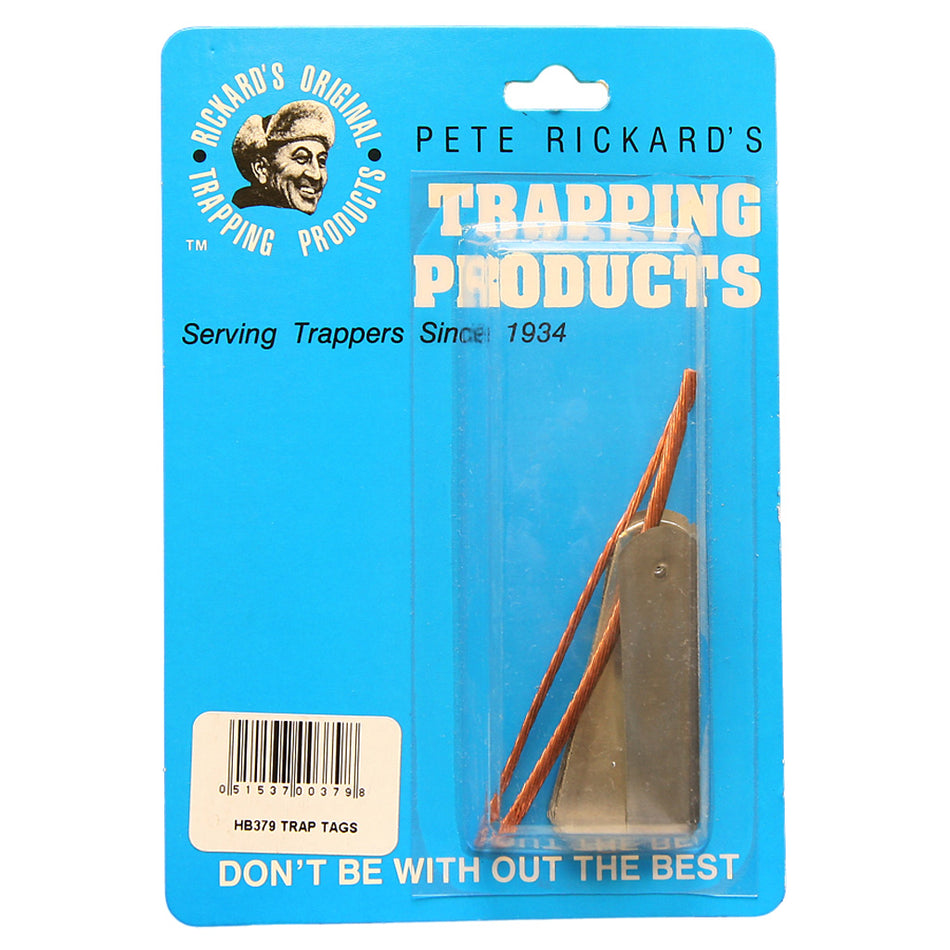 Rickards Zinc Trap Tags with Attachment Wire 2 in. 25-Pack