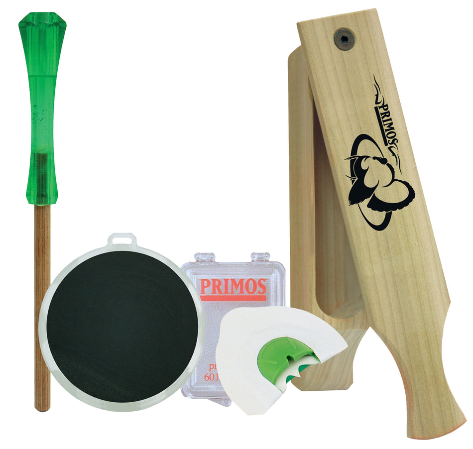 Primos Turkey Starter Pack - Sonic Dome Mouth, Slate Call, Slim Striker & Box Call