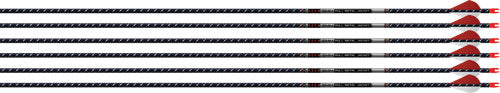 Easton FMJ 5MM 300 Spine Arrow 6-Pack 2" Bully Vanes Autumn Org