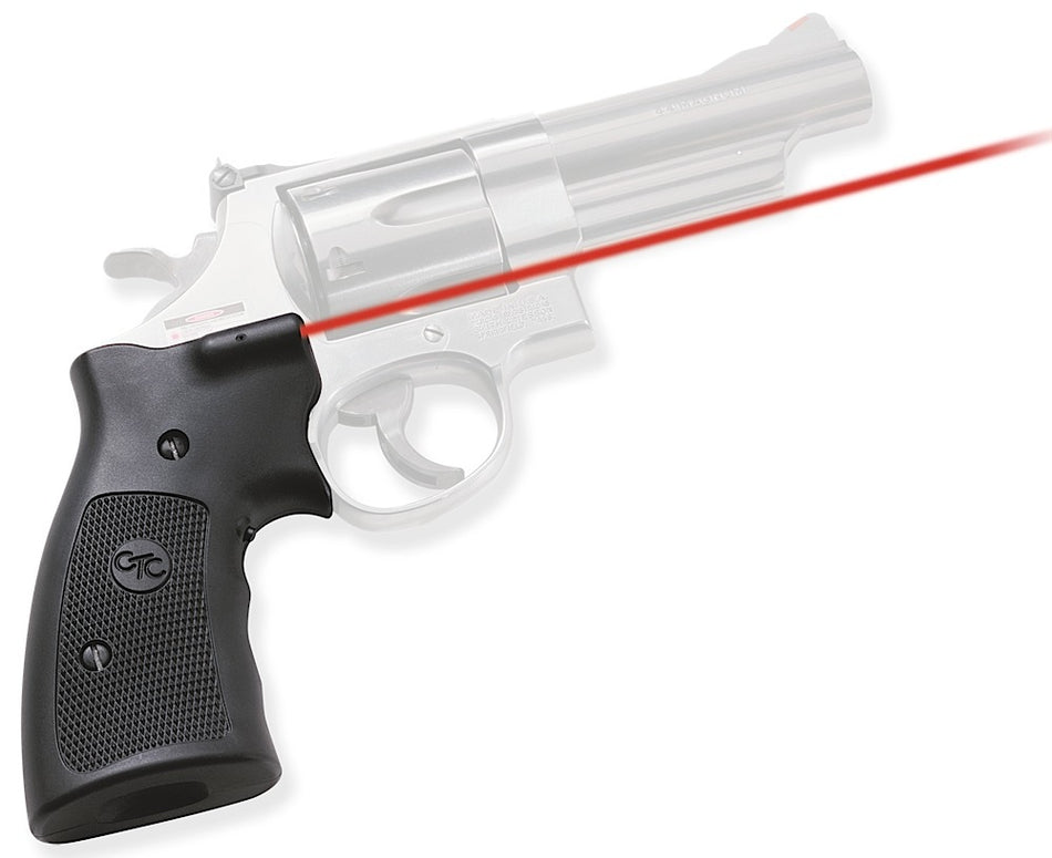 Crimson Trace Lasergrips 011070 Fits S&W K, L & N Frame Revolvers, Red Laser 633nM Black Polymer