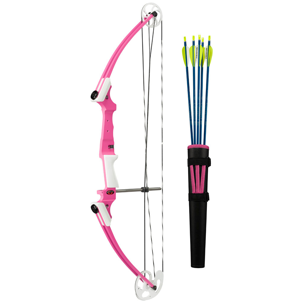 Genesis Pink Right Hand Bow Set with Quiver and Arm Guard