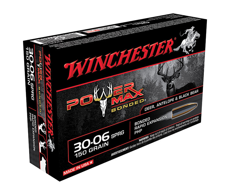 Winchester .30-06 Springfield Rifle Ammo  Bonded Hollow Point BHP 150 grain 