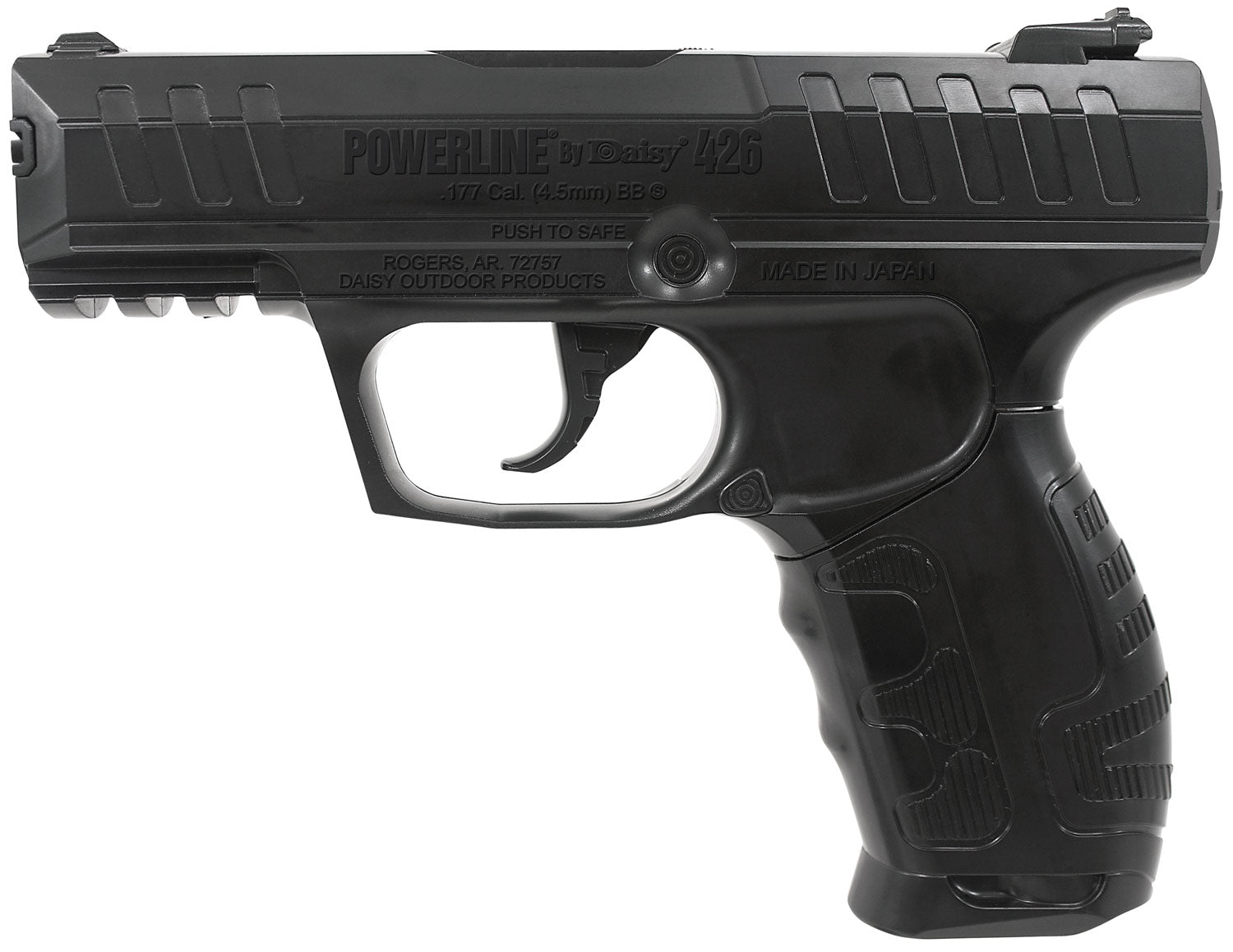 Daisy 426 Powerline .177 Cal CO2 Air Pistol 15-Shot Built-In Magazine Molded Grip