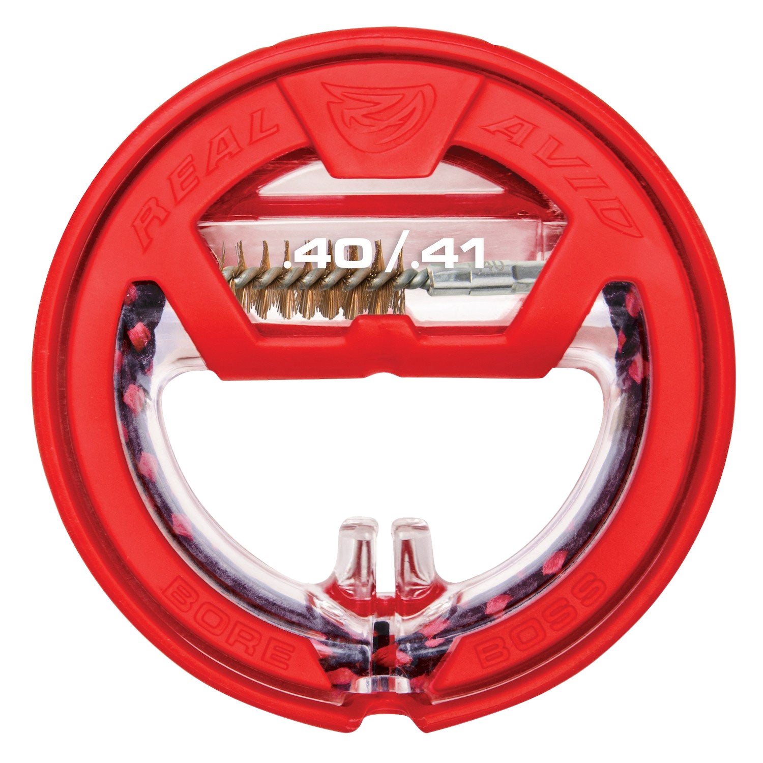 Real Avid Bore Boss 40 Cal/10mm Handgun Single-Pass Bore Cleaner 8.5" Polycarbonate