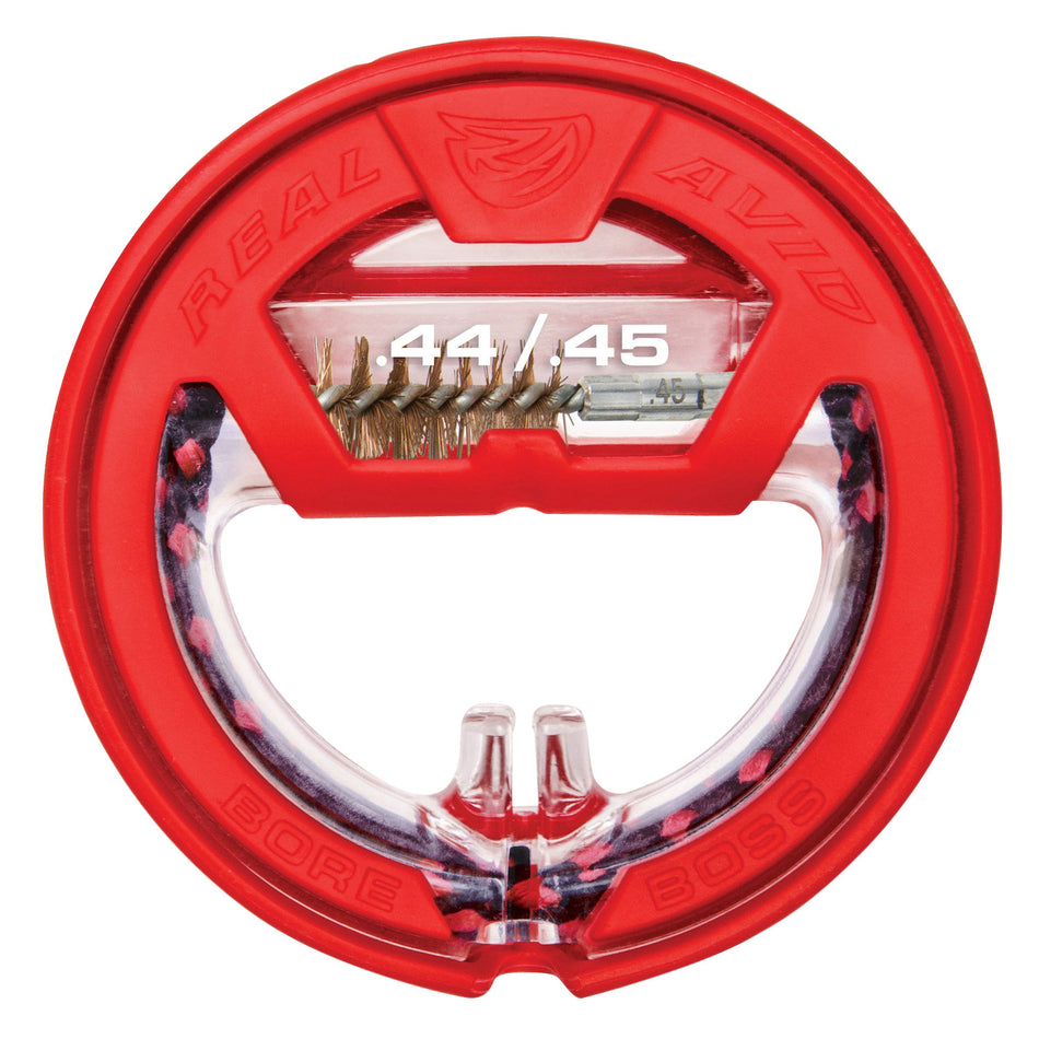 Real Avid Bore Boss 45/44 Cal Handgun Single-Pass Bore Cleaner 8.5" Polycarbonate