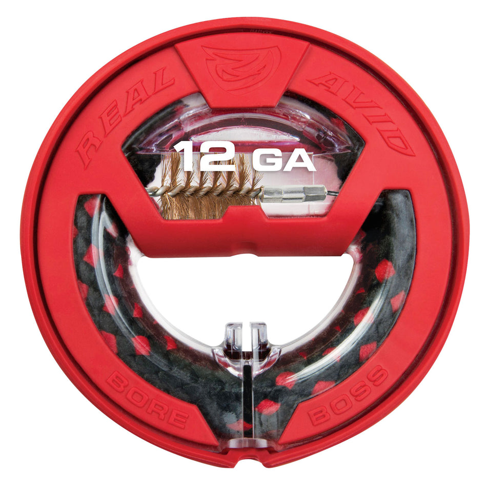 Real Avid Bore Boss 12 Gauge Shotgun Single-Pass Bore Cleaner 32" Polycarbonate