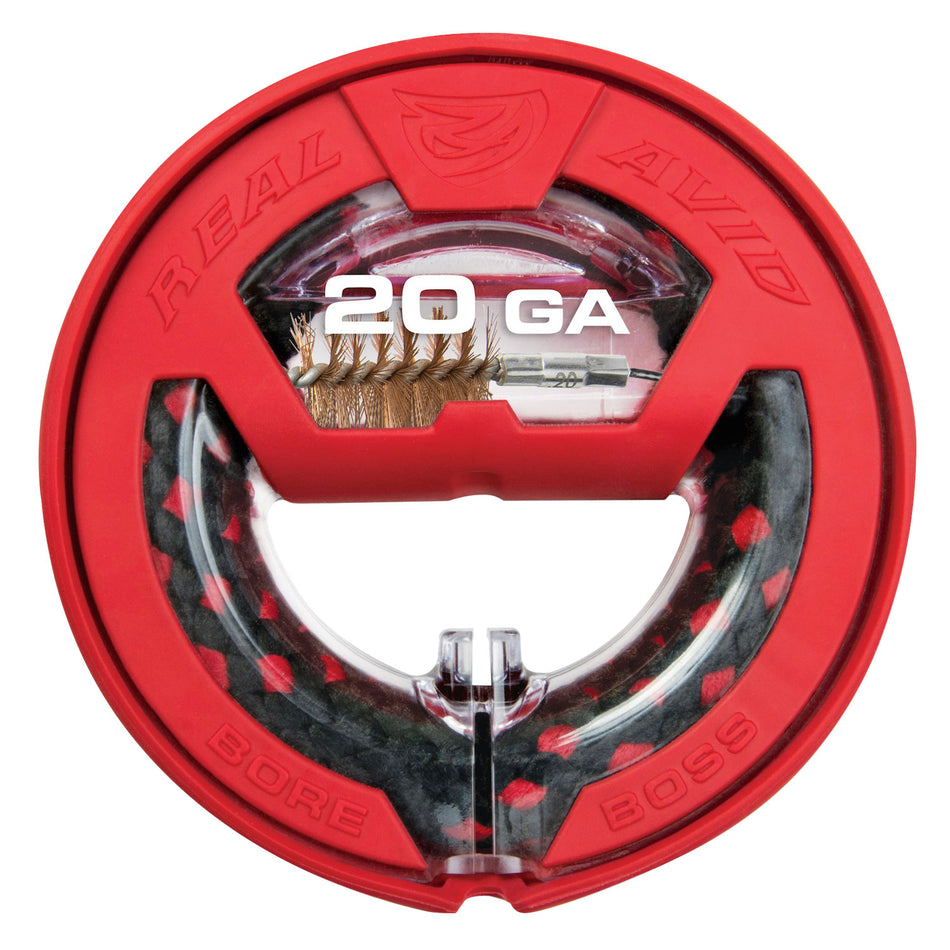 Real Avid Bore Boss 20 Gauge Shotgun Single-Pass Bore Cleaner 32" Polycarbonate