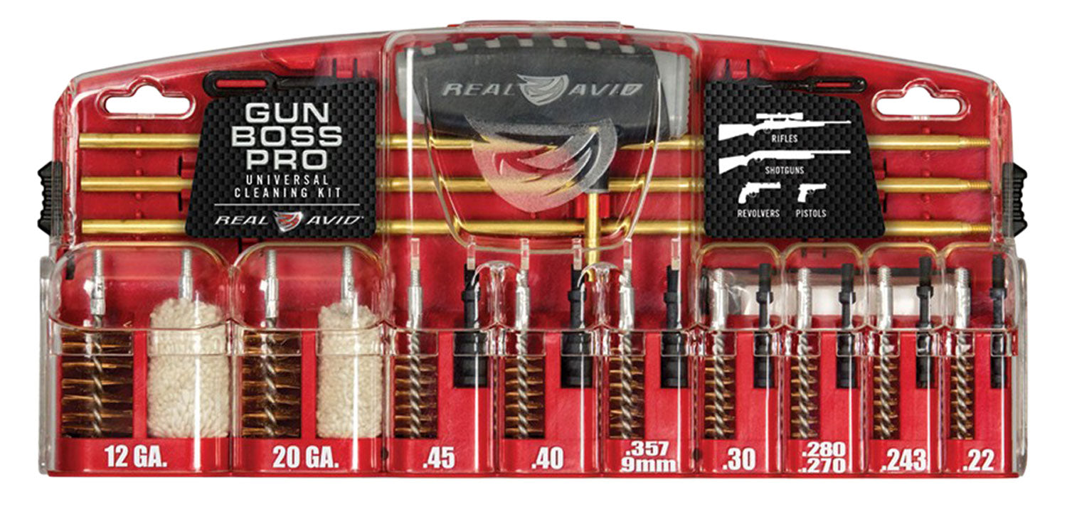 Real Avid AVGBPROU Gun Boss Pro Universal 23-Piece Cleaning Kit with Kickstand Case