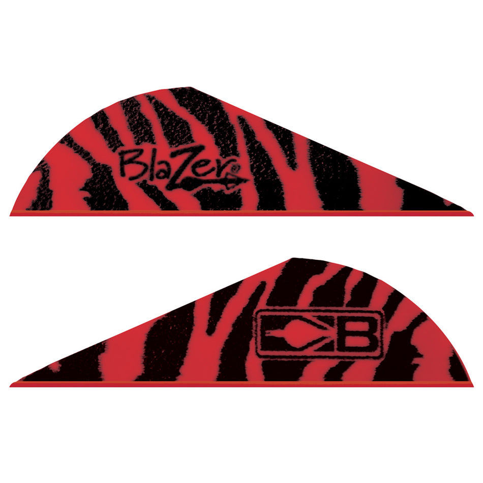 Bohning Blazer Tiger Vanes Red 100 pk.
