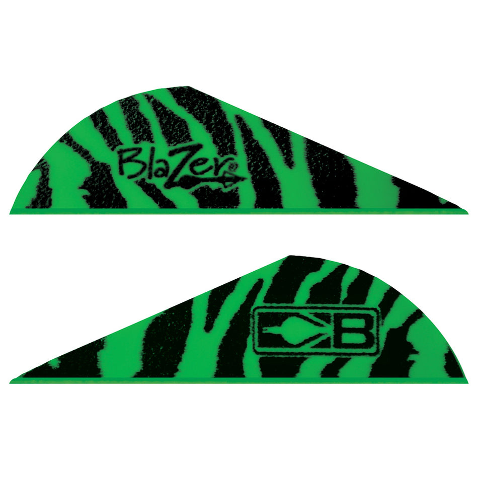 Bohning Blazer Green Tiger Arrow Vanes 100 pk.