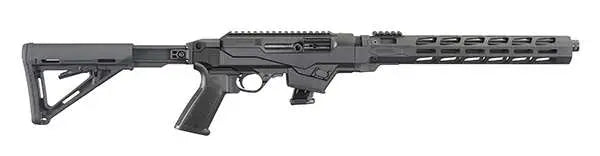 Ruger PC Carbine, 9mm Luger, 16.1" Fluted Barrel w/Handguard, 10-Round, Adjustable Stock