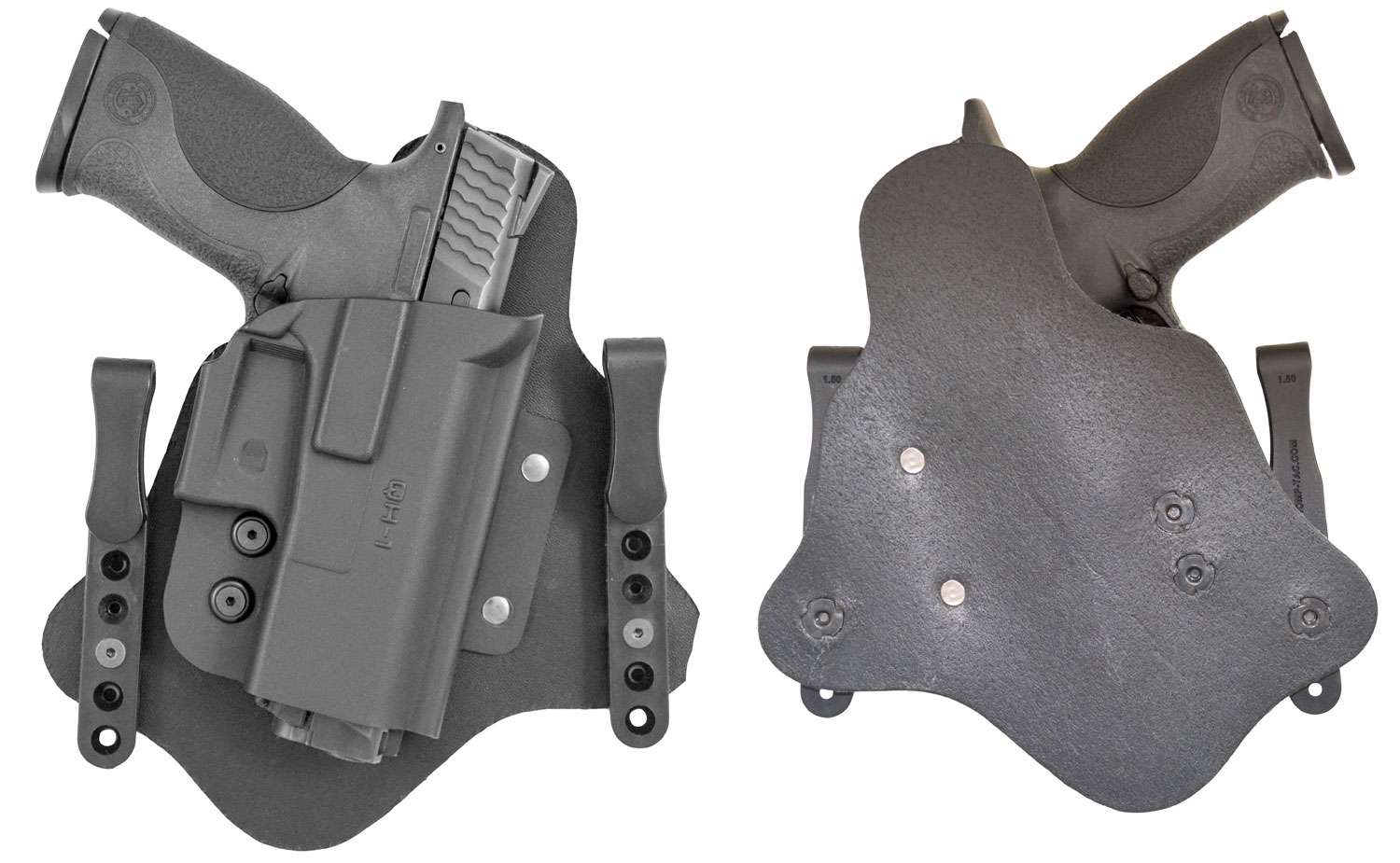 Comp-Tac QH IWB Hybrid Size 1 Right Hand Holster Black Glock 9/40/357 Walther PPQ