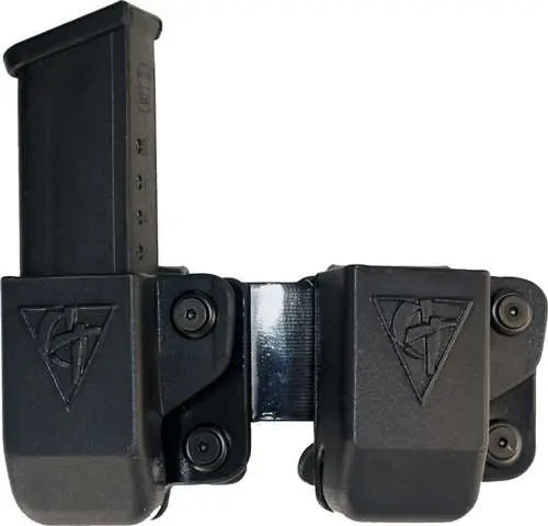 Comp-Tac OWB Kydex Magazine Pouch Twin Belt Clip #4 Glock 9/40 Left Hand