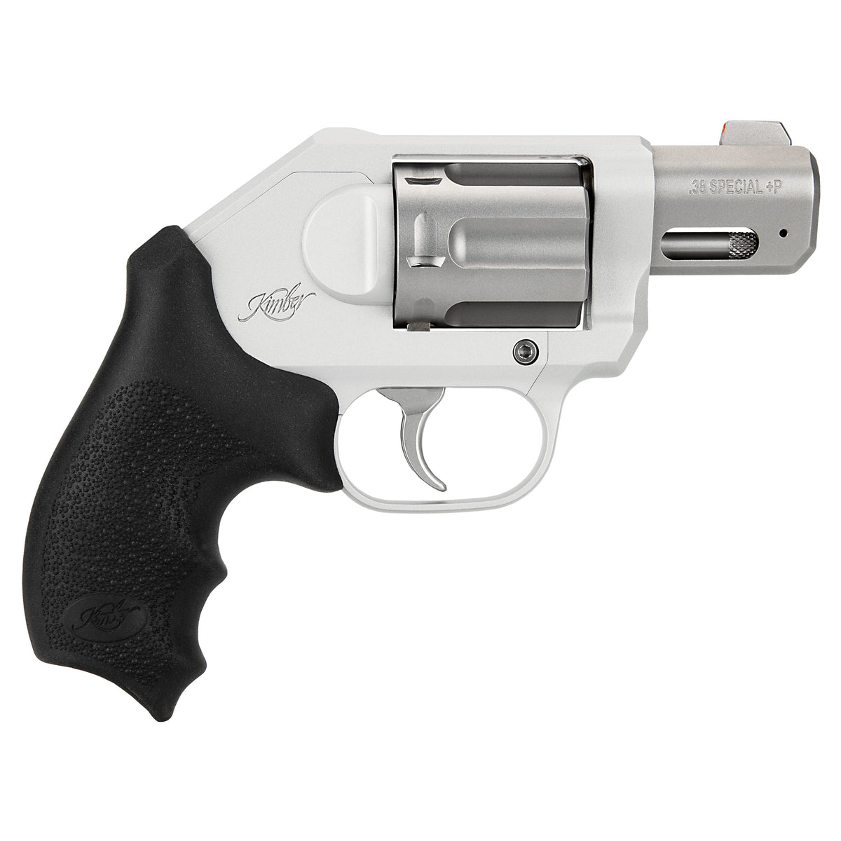 Kimber Mfg, Inc 3400034 K6XS Small 38 Special +P 6 Shot 2" Glass Bead Stainless Steel Barrel, Silver KimPro II Aluminum Frame, Black Hogue Rubber Grip, Concealed Hammer