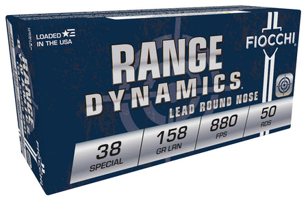 Fiocchi .38 Special 38C Range Dynamics Lead Round Nose LRN 158 Grain