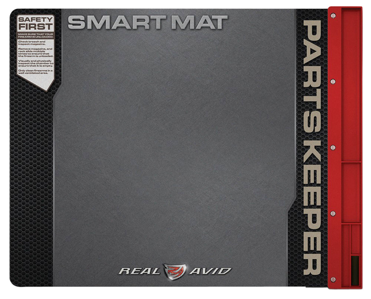Real Avid Handgun Smart Mat Oil-Resistant Surface 19" x 16" Black/Red