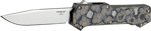 Hogue Compound OTF Automatic Knife 3.5" G-10 G-Mascus Dark Earth