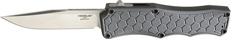 Hogue Exploit Auto OTF 3.5" Clip Point Aluminum Handle Grey