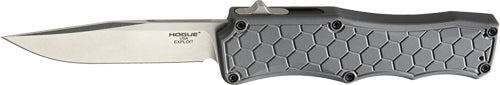 Hogue Exploit Auto OTF 3.5" Clip Point Aluminum Handle Grey