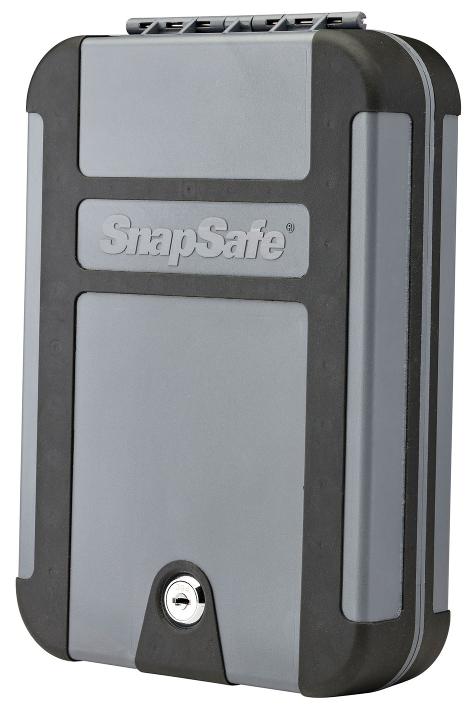 SnapSafe 75212 TrekLite XL Lightweight Handgun Lock Box Key Entry Gray Polycarbonate