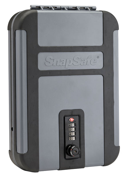 SnapSafe 75241 TrekLite XL Lightweight Polycarbonate Combination Lock Box Gray 10" W x 7" H x 2" D