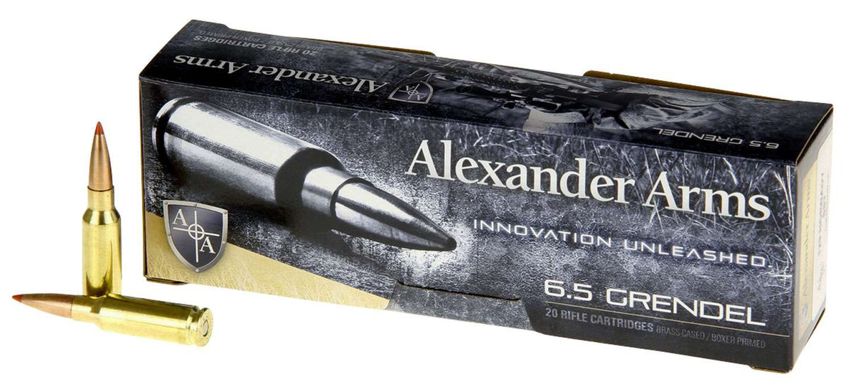 Alexander Arms 6.5mm Grendel G129SSTBOX 819511020519 Hornady Super Shot Ballistic Tip 129 Grain