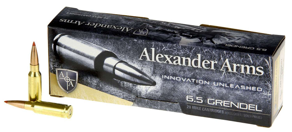Alexander Arms 6.5mm Grendel G129SSTBOX 819511020519 Hornady Super Shot Ballistic Tip 129 Grain