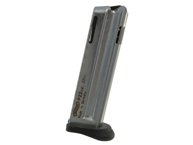 Walther P22Q 10rd .22 LR Pistol Magazine with Finger Rest