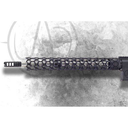 Unique AR 15-Inch Ultralight Hex Free Float Handguard Anodized Black