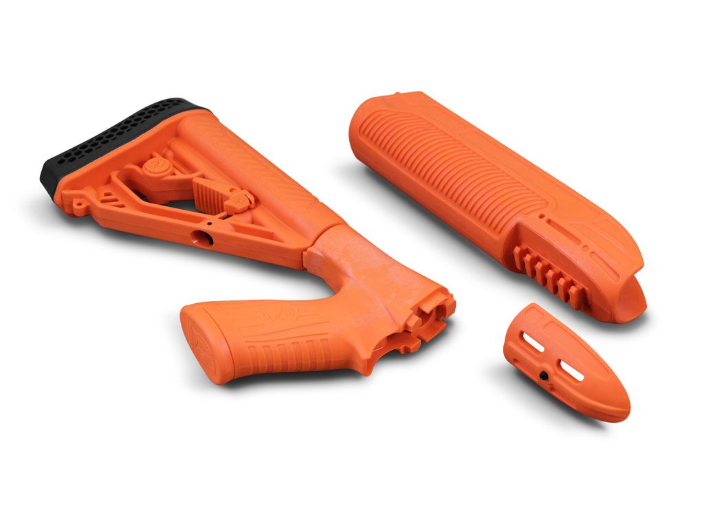 Adaptive Tactical EX Performance Adj Stock & Forend Remington 870 12 Gauge Less Lethal Orange