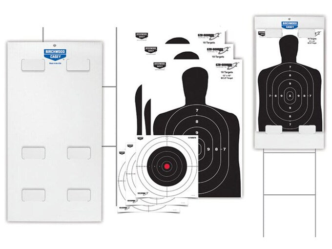 B/C Target EZE-Scorer Sharpshooter Tab-Lock Paper Target Assortment