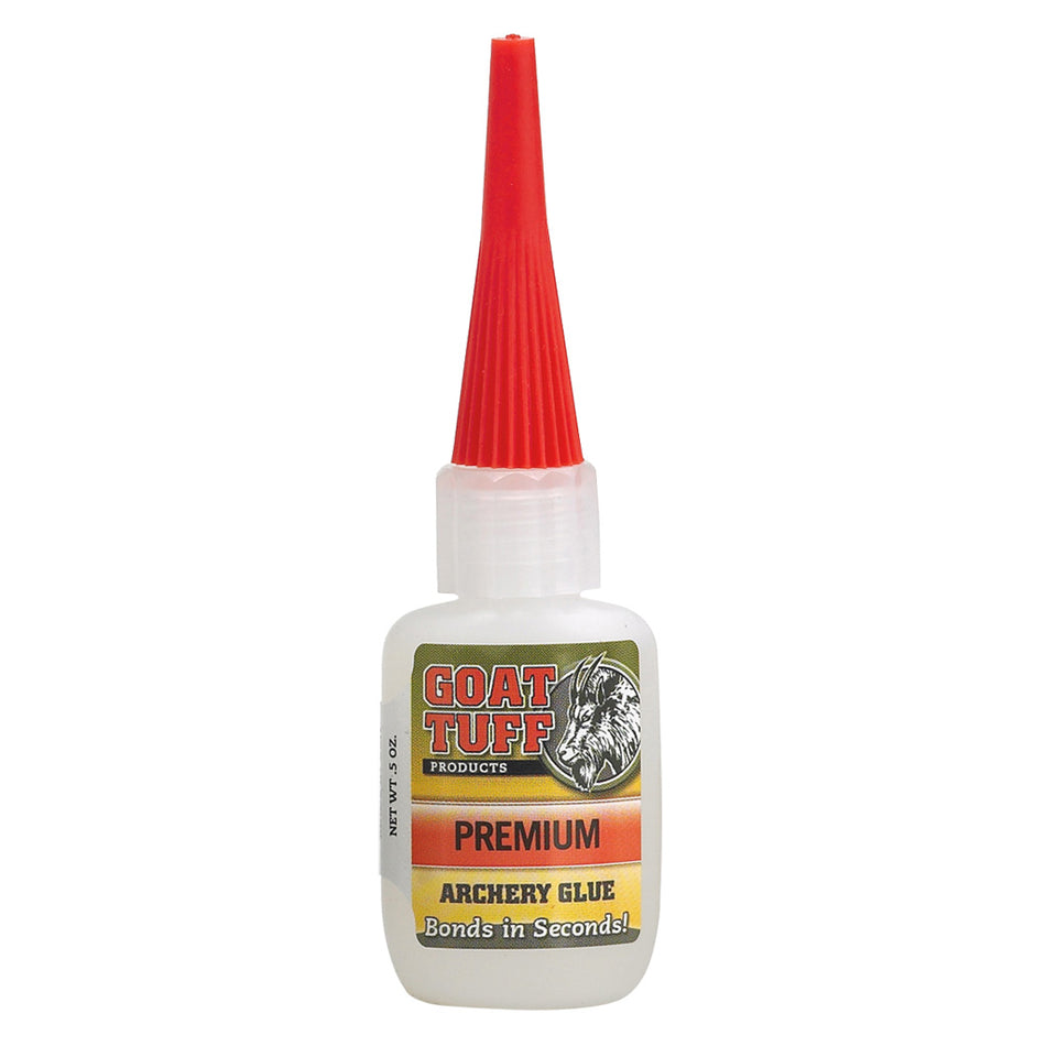 GoatTuff Premium Grade Glue for Arrow Vanes and Nocks 0.5 oz.