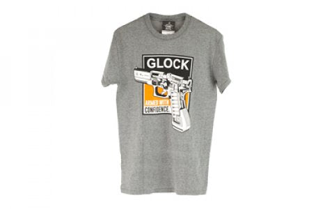Glock Technical Tee Short Sleeve Large Heather Grey