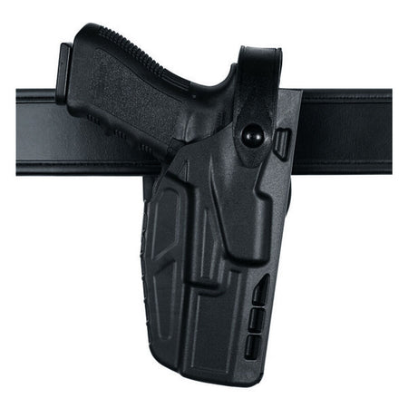 Safariland 7280 Left-Hand Mid Ride Duty Holster for Glock 17/22 STX Black
