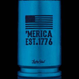 2 Monkey Trading A10 30mm Spirit Shot Glass Blue Merica