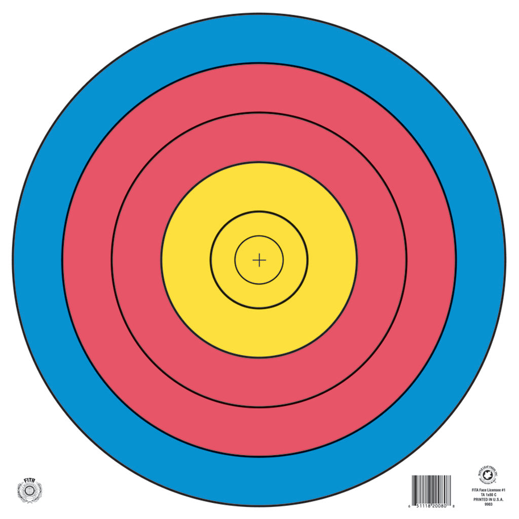Maple Leaf Official World Archery FITA 5-Ring Target Face 80 cm.