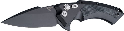 Hogue X5 Folding Knife 3.5" Spear Point Aluminum with G-Mascus Black Handle