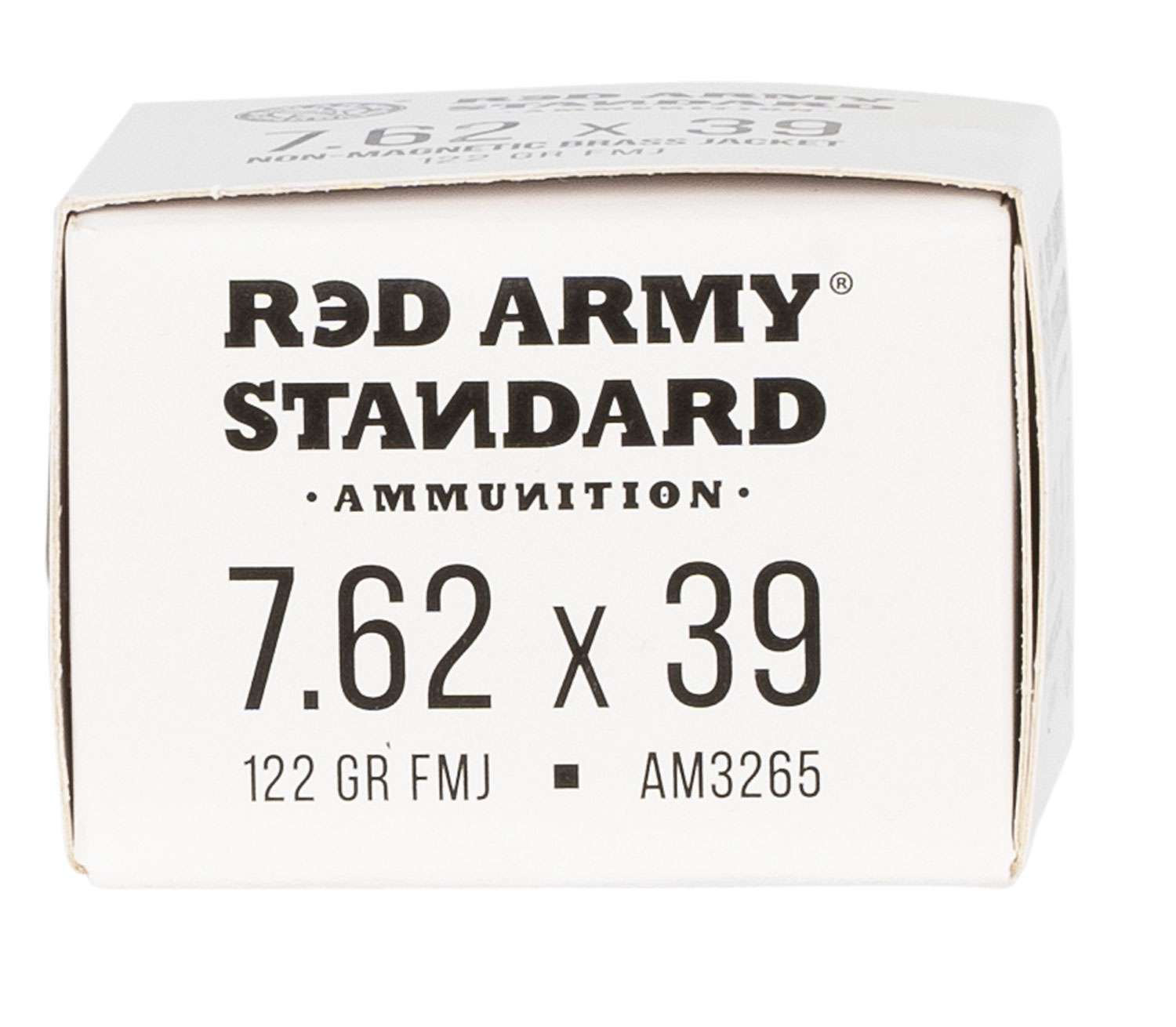 Red Army Standard 7.62x39mm Rifle Ammo Boat Tail Full Metal Jacket Boat Tail FMJ 122 grain 