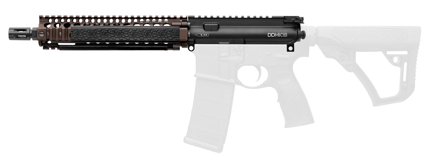 Daniel Defense 2300408013011 MK18 AR-15 Upper Receiver Group 5.56x45mm 10.30" Phosphate Barrel FDE Rail