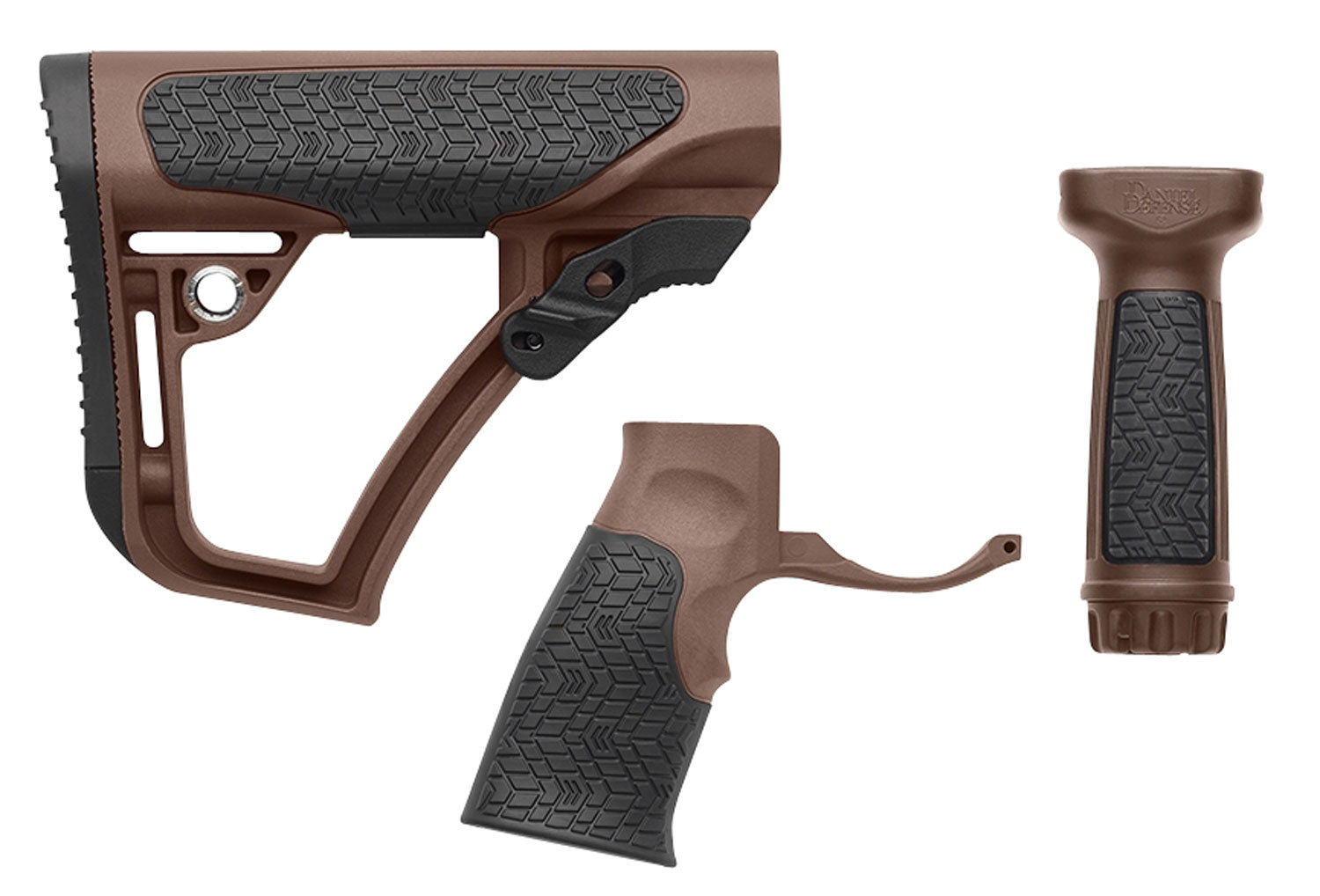 Daniel Defense Adjustable Buttstock with Pistol Grip and Foregrip Mil-Spec+ AR-15