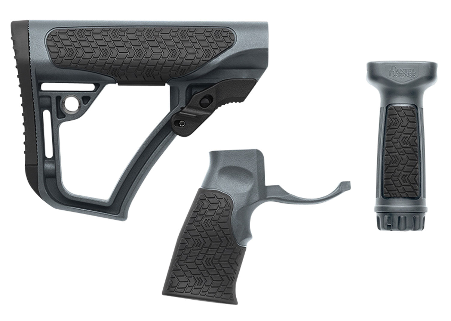 Daniel Defense OEM Tornado Polymer Adjustable Buttstock with Pistol Grip Mil-Spec AR-Platform