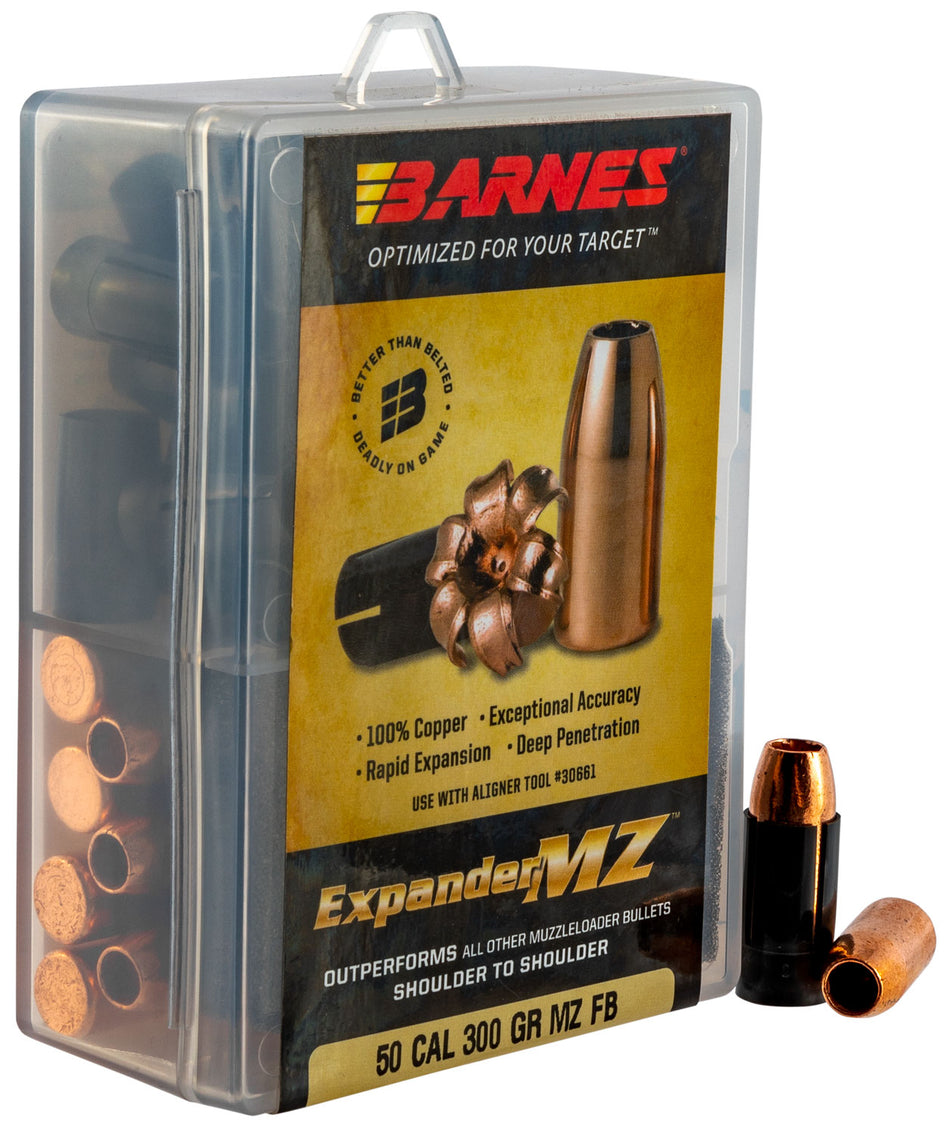 Barnes Expander MZ Muzzleloader .50 Cal 300 Grain Hollow Point 24-Round Box