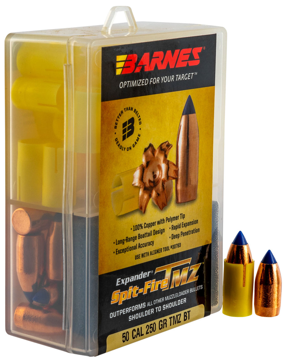 Barnes Spit-Fire TMZ Muzzleloader .50 Cal 250 Grain Polymer Tipped 24-Round Box
