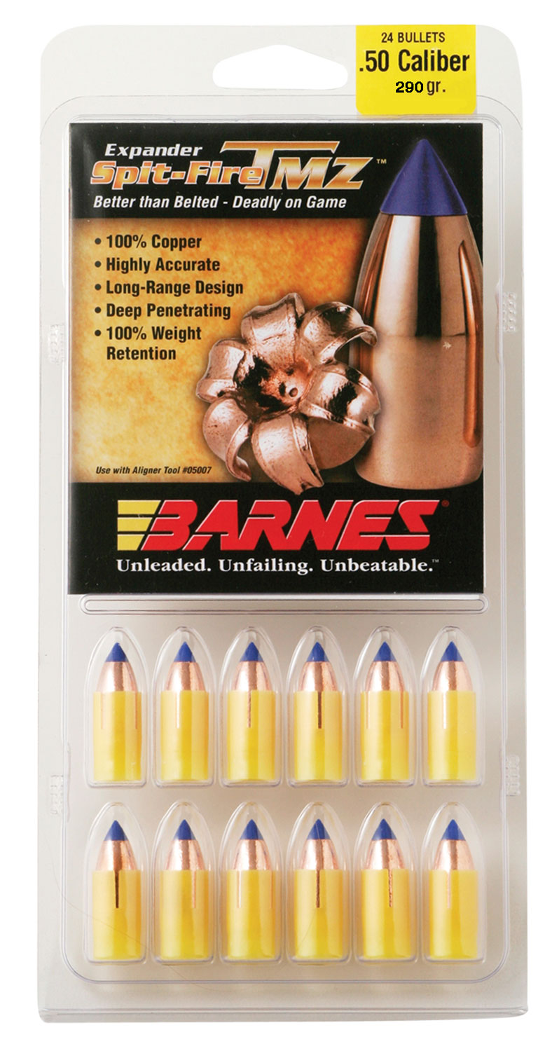 Barnes Spit-Fire TMZ Muzzleloader .50 Cal 290 Grain Polymer Tipped 24-Round Box