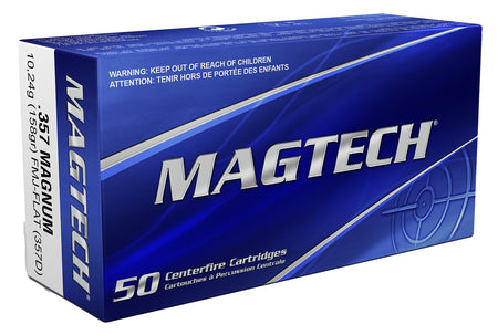 Magtech .357 Magnum 357D Range/Training Full Metal Jacket Flat Point 158 Grain